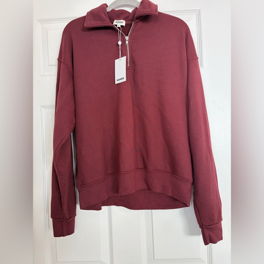 ASHER- half zip sweatshirt - WITH TAGS